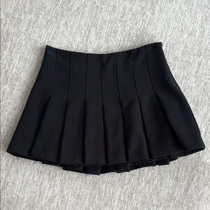 Classic Black Pleated Skirt